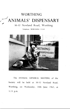 the 1961/62 Annual Report, which recorded the move to Newland Road and the final retirement of Miss Anthony